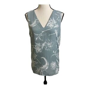 Babaton Arita’s womens V-neck floral sleeveless blouse pullover.lined medium